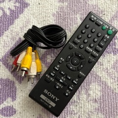 SONY DVDプレーヤー　リモコン付きの画像