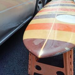 "鵠沼〜大磯にて手渡し" サーフボード Ocean glide 6'6ft ミッドレングス マルチフィン 中古 初心者〜中級者オススメの画像