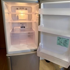 三菱ノンフロン冷凍冷蔵庫　2011年式　2ドア MR-H26S-Sの画像