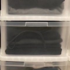 【値下げOK】３段収納ボックス（キャスター付き）の画像