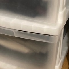 【値下げOK】３段収納ボックス（キャスター付き）の画像