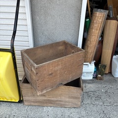 昭和レトロ　木箱の画像
