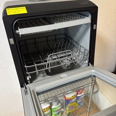 サンコー 食洗機 STTDWADB　スチールラック 専用洗剤2種類付き  の画像