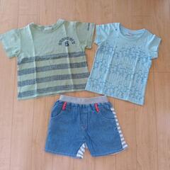 Tシャツ2枚＆ハーフパンツセットの画像