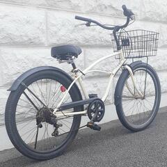 中古 ビーチクルーザー 26インチ ギア付きの画像