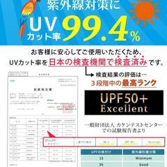 UVカット率 99%以上 キャップ サンバイザー UPF50+の画像