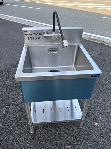 ⭐︎中古品 マルゼン1槽シンク 600x600x800mm 蛇口付き⭐︎