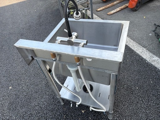 ⭐︎中古品 マルゼン1槽シンク 600x600x800mm 蛇口付き⭐︎の通販はau 