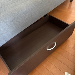 ニトリシングルベット   ベット下収納の画像