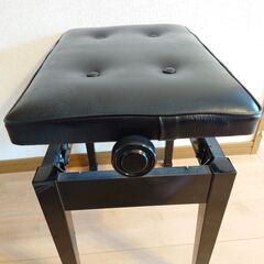 背もたれ付 上下移動式 ピアノ椅子 昭和レトロ 品 楽器・機材