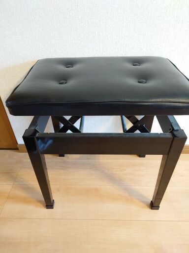背もたれ付 上下移動式 ピアノ椅子 昭和レトロ 品 楽器・機材