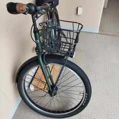26インチ セミファットタイヤの自転車の画像