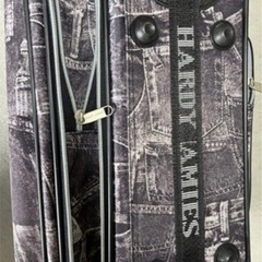 英国Hardy Amies Londonデニムパターンキャリーケーススーツケースの画像