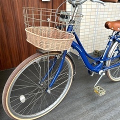 子供 自転車 24インチ ネイビー スポーツハンドルの画像