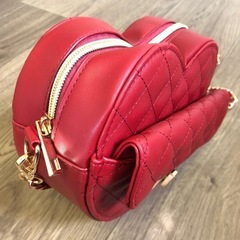 ハートキルティングバッグ　ショルダーバッグの画像