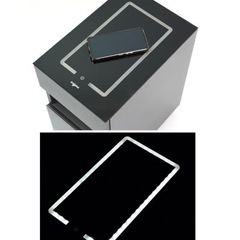 新品展示品 ワイヤレス充電 調光調色ライト付き 多機能キャビネット の画像