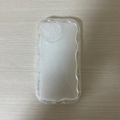 iPhone 12mini うねうね ウェーブ スマホケース カバー 透明クリアの画像