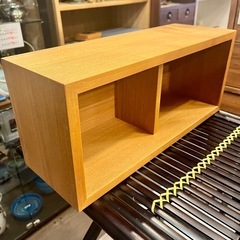 《売約済》【武蔵小山店】 無印良品 MUJI 木製ボックス 木箱 壁掛け 収納 小物収納 収納ケース ナチュラル シンプル ディスプレイ棚 オープンラック 本棚 収納ボックス 北欧風 インテリアボックス 積み重ね収納 木製家具 棚 無印の画像