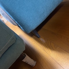 値下げ！！脚付き ソファ オットマン有りの画像