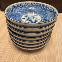 【美品】美濃焼 深皿　玉風陶園謹製　中皿 7枚セット