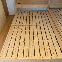 ベッド2台（ディノス購入品）高さ調整可能なスノコベッドの画像