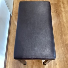 ピアノ椅子（茶色)【町田市再生家具】0706の画像