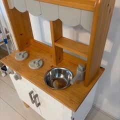 即渡し！木のおままごとキッチン！の画像