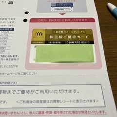三越伊勢丹株主優待カードの画像