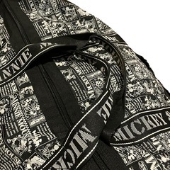 美品 Disney ボストンバッグ 2way ミッキー 黒 ナイロン　ディズニー　ミニー　軽い 大容量 ブラック 肩掛け 総柄の画像