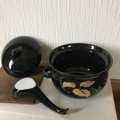 （取引中）蓋付き小鉢    レンゲ付 の画像