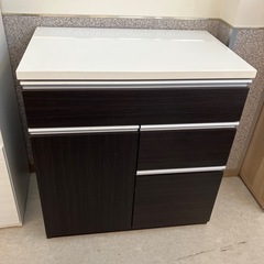 K2507-071 キッチンカウンター 800 ダークブラウン ...