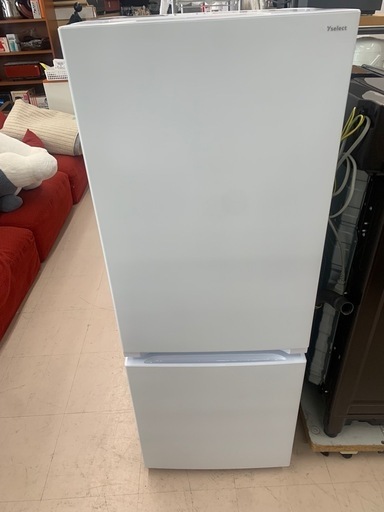 美原店 2022年製 中古★YAMADA 156L フロント庫内LED灯★大容量ドアポケット！2ドア冷蔵庫【YRZ-F15J】