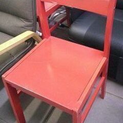 ID:60606722　イス　赤　※キズ有