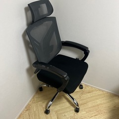 【定価2万円】オットマン付きメッシュチェア（リクライニング・ヘッ...