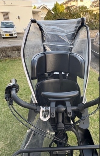 【美品】OGK技研自転車前用チャイルドシート＋専用レインカバーセット