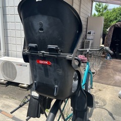 キッズシート　自転車用　ヘッドレスト付カジュアルリヤキッズシートの画像