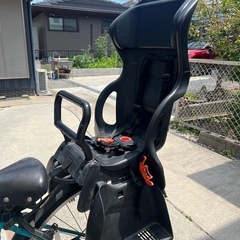 キッズシート　自転車用　ヘッドレスト付カジュアルリヤキッズシート