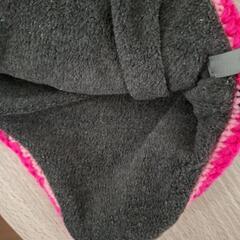 帽子　防寒　内側フリース　ピンク　ペンギン　フリーサイズの画像
