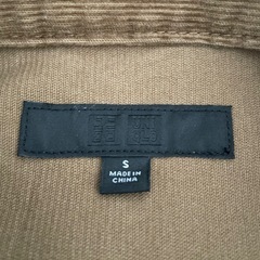ユニクロ　ジャケット　ベージュ　茶　Sサイズの画像