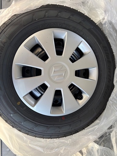 エブリィ7/6納車新車外しタイヤホイールセット4本