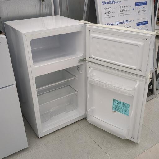 6ヶ月保証】冷蔵庫Haier85L2018年製ホワイトJR-N85Bキズ有