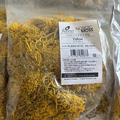 花材・ノルディックモス 50g 10個 イエローの画像