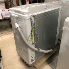 二槽式洗濯機 AQUA アクア AQW-N50 2021年製 ホワイト 5.0kg 給水ホース欠品の画像