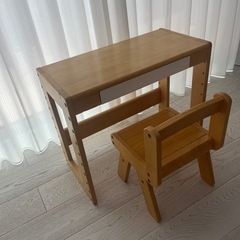 子ども用　机と椅子のセットの画像