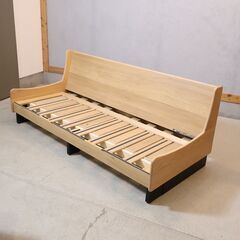 福岡大川の家具メーカーMeuble(モーブル)のドロシーⅡ オーク材 ごろ寝ソファです。3人掛けソファとしても高反発マットレスでベッドとしても快適なリビングライフが叶う人気のソファベッド♪の画像