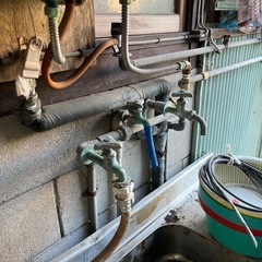 水道を井戸配管に分岐する