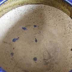 火鉢 なまこ釉 幅39cm 灰なし 陶器手あぶり 海鼠釉薬 鉢 和風インテイリア 札幌市北区屯田の画像