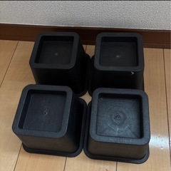 高さ調整脚　テーブル脚台　継ぎ足　＋高さ8cm　の画像