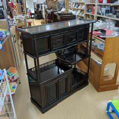 茶箪笥 和風モダン  和風棚【こちらは店舗です。浜村鹿野温泉ICから3分 買取本舗 宮本リサイクル 営業時間9～19時 定休日水曜のみ←連絡できませんm(_ _)m】の画像