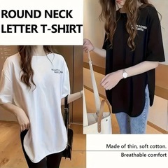 【新品未使用】レディース Tシャツ ブラック XL オシャレ 可愛い 夏 半袖の画像